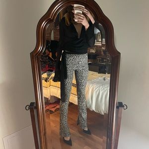 Anine Bing Leopard-Print Cigarette Pants